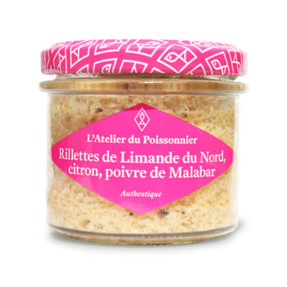 Rillettes de limande du nord, citron, poivre de Malabar