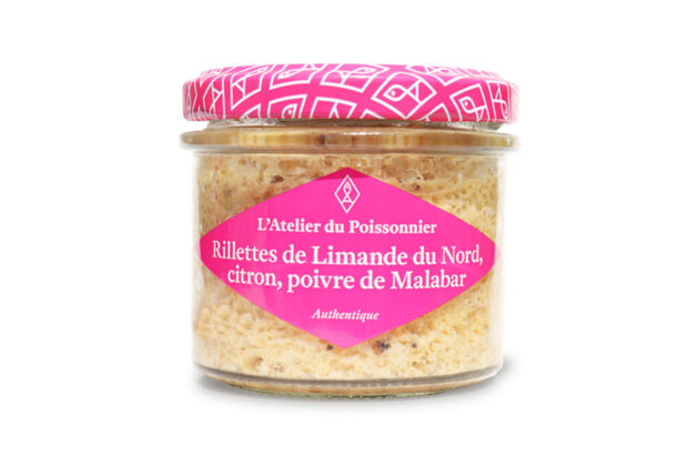 Rillettes de limande du nord, citron, poivre de Malabar