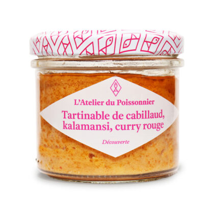 Tartinable cabillaud kalamansi, curry rouge