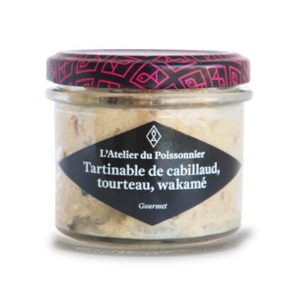 Tartinable de cabillaud, tourteau, wakamé