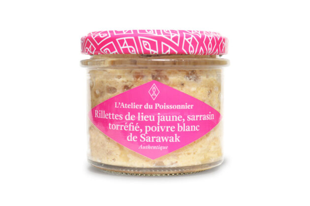 Rillettes de lieu jaune, sarrasin torréfié, poivre blanc de Sarawak