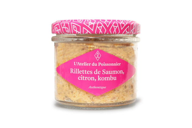 Rillettes de saumon, citron, kombu royal